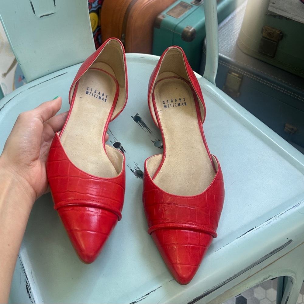STUART WEITZMAN RED FLATS